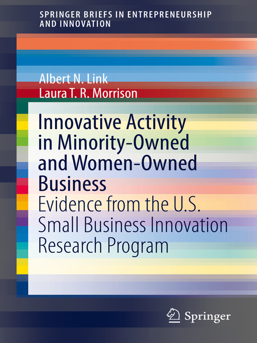 Title details for Innovative Activity in Minority-Owned and Women-Owned Business by Albert N. Link - Available